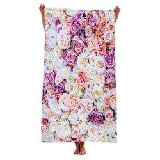 UNHAVE 夏日派對沙灘巾 90 x 180 cm, 1個, 30 花朵