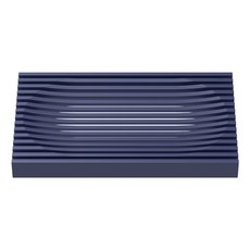 푸트로랩 아이디어 굿 물빠짐 욕실 비누 받침, 1개, 블루