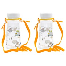 kitchen U Vroom Vroom背帶Tritan水瓶, 混色, 450ml, 2個