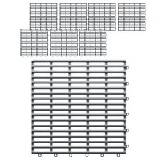 lovinglab DIY浴室防滑墊 30 x 30 cm, 灰色, 8個
