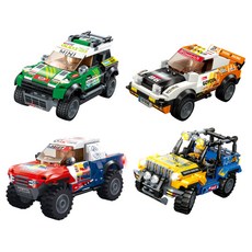 GUDI 極速賽車 拉力賽車玩具 4件組, 1個