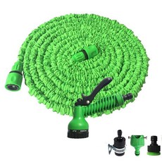 에버하우스 다용도 늘어나는 물 분사기 매직호스 22.5m, 1개, 그린