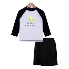 Uravi 兒童鯊魚防曬衣短褲上下套裝