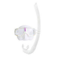 SNEFF 딥뷰自由潛水浮潛面鏡呼吸管組, 딥뷰面鏡呼吸管組 極光白