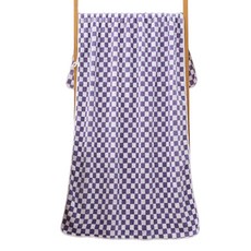 언헤브 체커보드 바스타월 70 x 140 cm, 04 퍼플, 1개