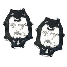 HUMONT 新款鍊條型冰爪 左右套組, 黑色