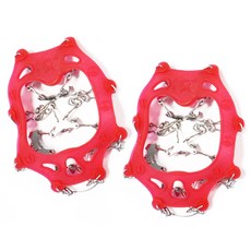 HUMONT 新款鍊條型冰爪 左右套組, 紅色