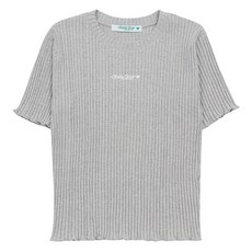 테디베어 여성용 골지 슬림핏 반팔 티셔츠 TBONHSD20013