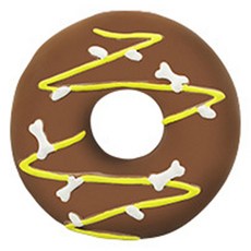 레드퍼피 강아지 달콤 도넛 장난감, 초코 브라운, 1개