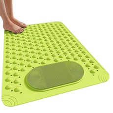 소니오 라운드 브러쉬 욕실 미끄럼방지 매트, 03 후르츠그린, 1개