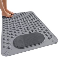 소니오 라운드 브러쉬 욕실 미끄럼방지 매트, 06 그레이, 1개