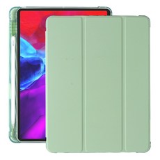 iPad 背面透明果凍智慧保護套, 酪梨綠