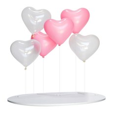 파티쇼 풍선스탠드 하트 세트, 핑크, 1세트