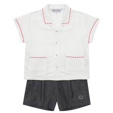 Tartine et Chocolat 兒童 BH Fleur 襯衫上下套裝