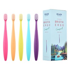 Bristik Ergo Compact 成人牙刷 5入, 1套