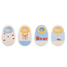 HARAROI 嬰兒白熊襪 4 雙裝