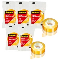 3M Scotch 多功能膠帶補充裝 550 12mm*30m, 單色, 5捲