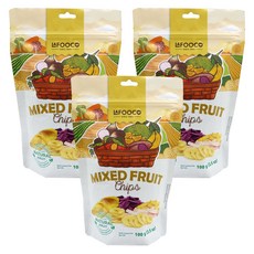 LAFOOCO 綜合水果脆片, 3個, 100g