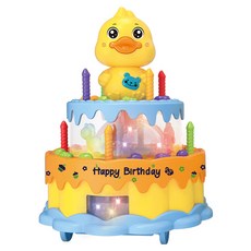 Dadaland 兒童生日快樂唱歌旋律蛋糕玩具, 鴨子, 1個