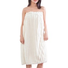 언헤브 소프트 리본 샤워가운, 03 화이트, 1개