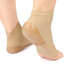 조니프리 뒷꿈치 보호 실리콘 보습패드 양쪽세트 베이지, 1세트