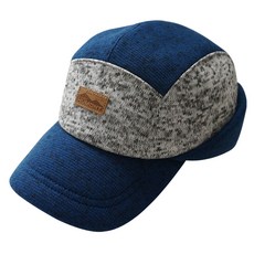 HUMONT 混色針織帽簷帽, 藍色