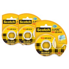 3M Scotch 透明雙面膠帶座 136, 透明, 3個