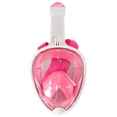 KKAEBIDA 全罩式浮潛面罩 成人用, 粉紅色