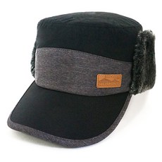 HUMONT 保暖遮耳野戰帽, 黑色