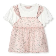 Perimitz 女童透氣花朵削肩背心T恤 P2422T15310