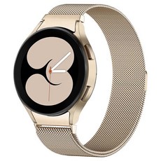 Zillcen Galaxy Watch 4 / 5 / 6 專用 錶帶 金屬錶帶 曲面型 GM4, GM4 香檳金, 無, 20mm