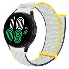 JELSEN 適用於Galaxy Watch 4 / 5 / 6 專用錶帶 運動錶環 手錶帶 弧形 GSL12, 海鹽, 20mm