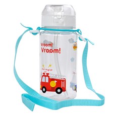 kitchen U Vroom Vroom背帶吸管水壺, 1個, 混色, 350ml