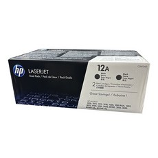 HP 정품토너 듀얼팩 No 12A Q2612AD, 검정, 1개