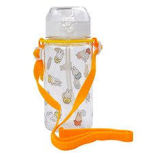 키친유 미피 어깨끈 빨대 물병, 1개, 혼합색상, 350ml