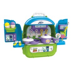 迪士尼 玩具總動員 三眼怪 多功能廚房遊戲手提箱 迷你 3合1 遊戲套組, 混合顏色, 1個