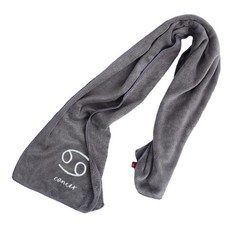 星座運動毛巾 110g, 1條, 巨蟹座(灰色)