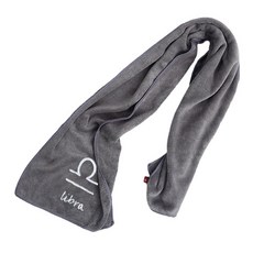 星座運動毛巾 25 x 110 cm 110g, 1個, 天秤座(灰色)