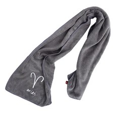 星座運動毛巾 25 x 110 cm 110g, 1個, 牡羊座(灰色)