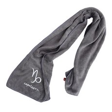 星座運動毛巾 25 x 110 cm 110g, 1個, 摩羯座(灰色)