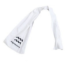 星座運動毛巾 25 x 110 cm 110g, 1個, 水瓶座(白色)