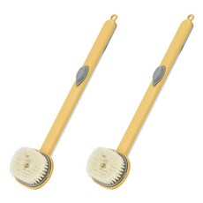 언헤브 간편한 롱 샤워 바디 브러쉬 ONE SIZE, 01 옐로우, 1개입, 2개