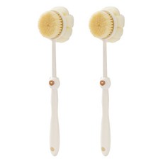 UNHEVE 二合一沐浴身體刷 ONE SIZE, 白色, 1入, 2個