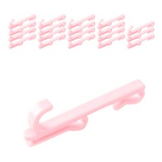 마켓감성 철망선반 디스플레이 후크, 핑크 소, 20개