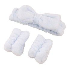 조앤제이 리본 손목밴드 + 세안밴드, 라이트블루, 1세트