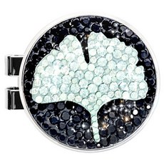 ANYGOLF 水晶自然球標, 08) LF-49 黑綠色, 1個