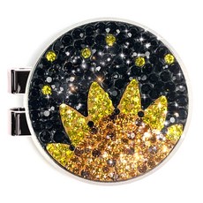 ANYGOLF 水晶自然高爾夫球標, 12) SMF-53 黑黃色, 1個