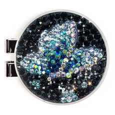 ANYGOLF 水晶自然高爾夫球標, 05) BTF-26 黑藍色, 1個