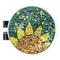 ANYGOLF 水晶自然高爾夫球標, 11) SMF-52 綠黃色, 1個