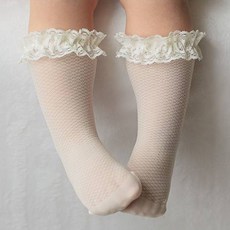 HI BABY KIDS Hi Baby Club 女孩涼爽夏季蕾絲及膝襪 2 件套